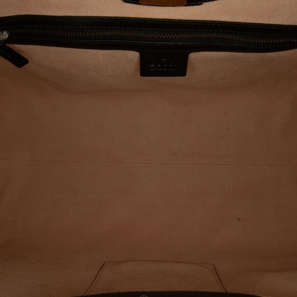 Auth Gucci Large Linea Totem Black Calf #146704G18B - Picture 6 of 11